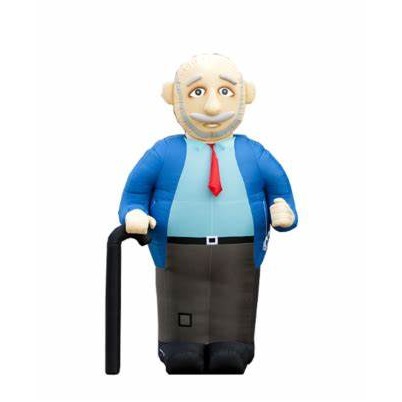 Opblaasbare Abraham 50 jaar 3m Opblaasbare Abraham 50 jaar 3m