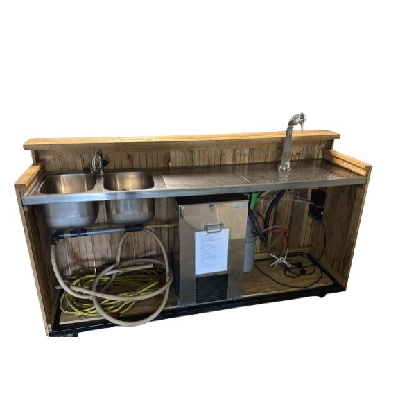 Mobiele Biertap met Spoelbak Mobiele Biertap met Spoelbak